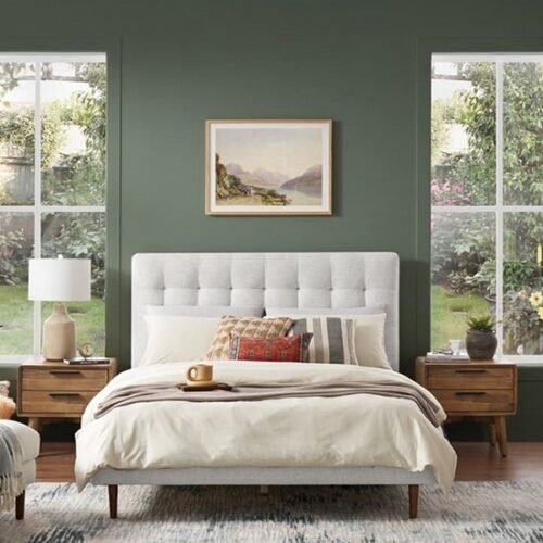 Button Tufted Bed