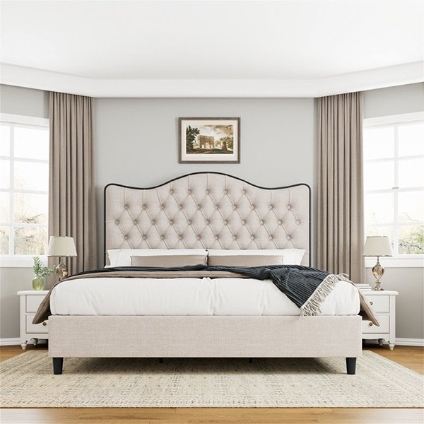 Crown Headboard Bed Frame - DSH Furniture