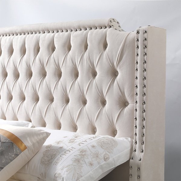 Traditional Tufted Headboard Bed - DSH Furniture