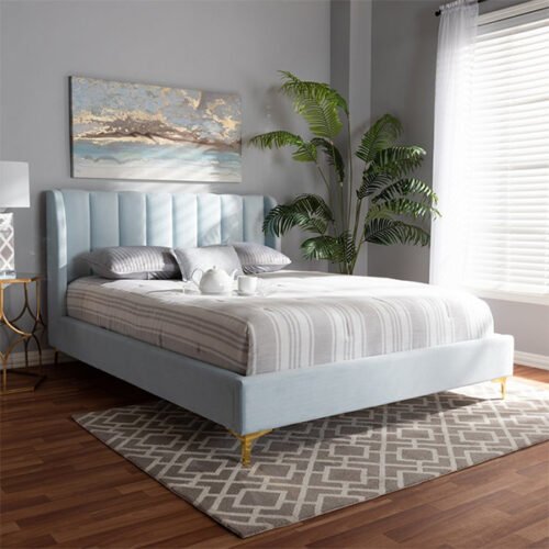 verticle upholstered Headboard bed